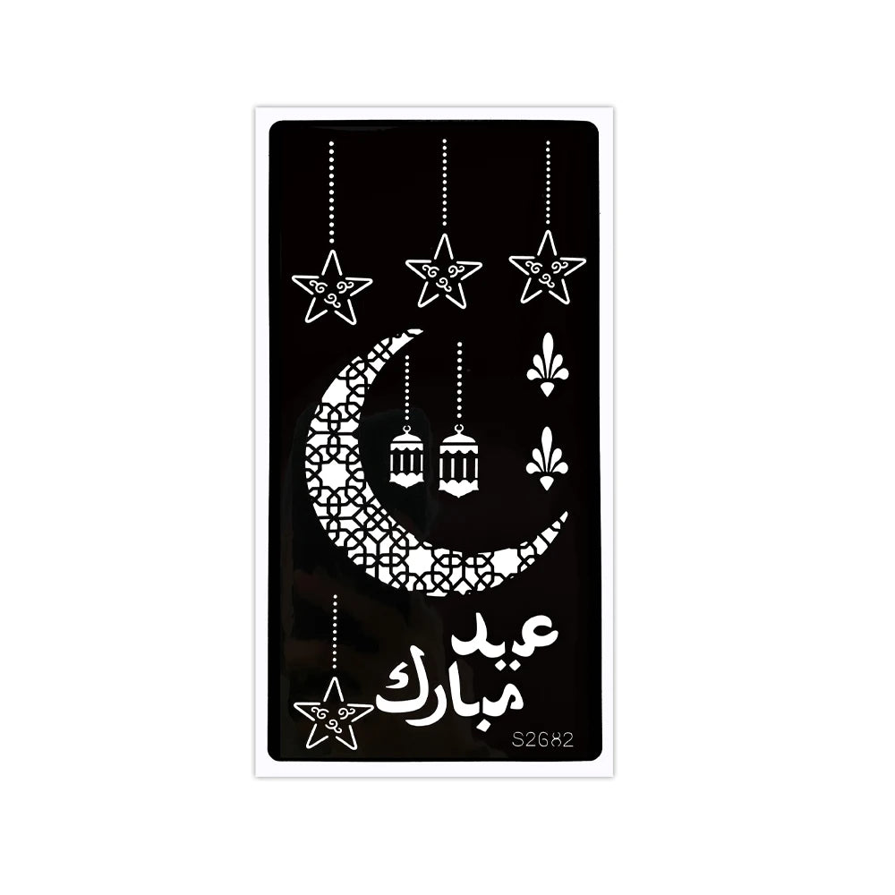 Henna Schablonen Set 🌙 – Wiederverwendbare Tattoo Vorlagen für Hände & Finger, ideal für Festivals & Body Art