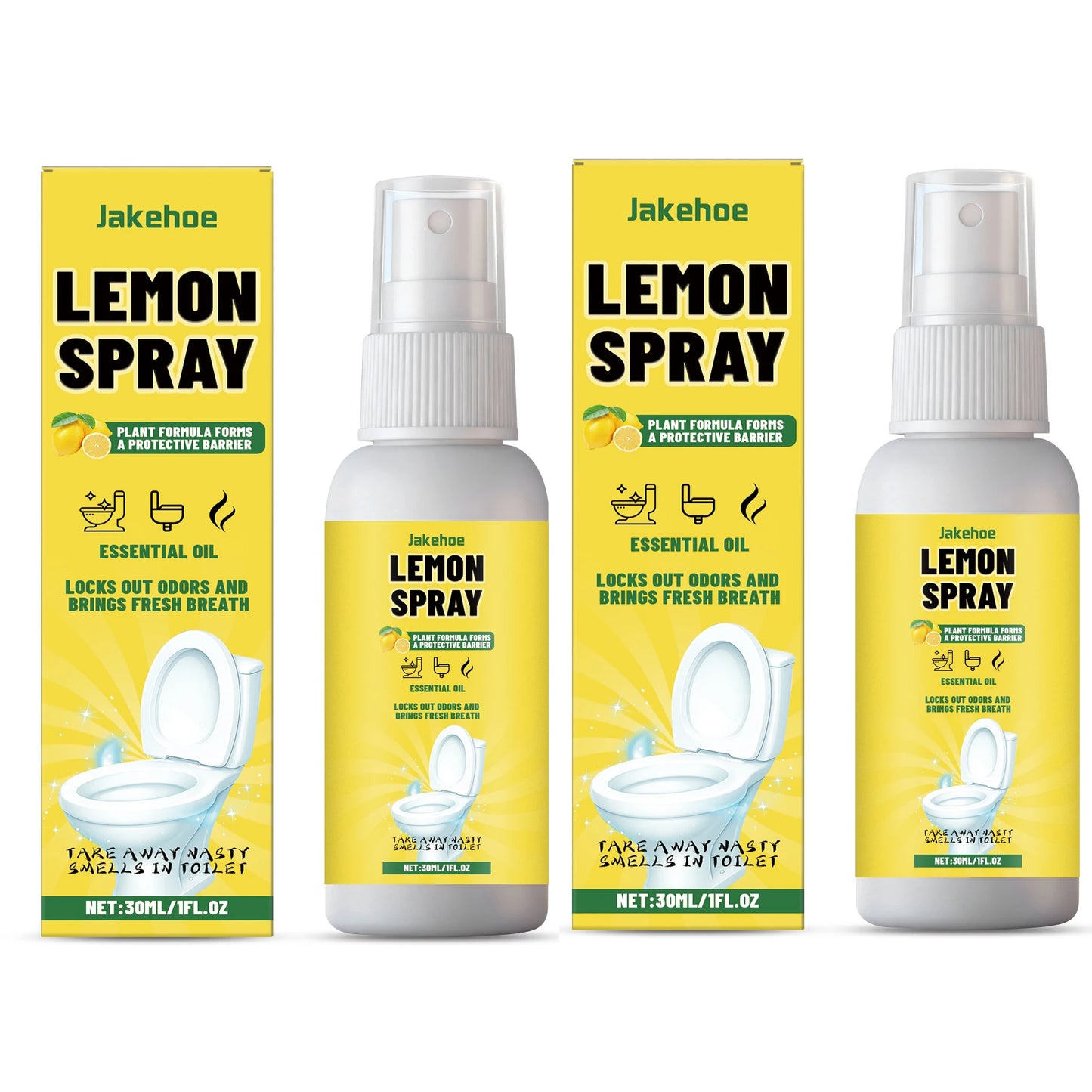 Toiletten-Deodorierungsspray 🍋 – Reinigt, entfernt Kalk & sorgt für langanhaltend frischen Badezimmerduft