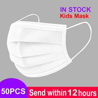 Einweg-Kindermasken 😷 – 3-lagige Vlies-Gesichtsmasken für Kinder, Staub- und Partikelschutz