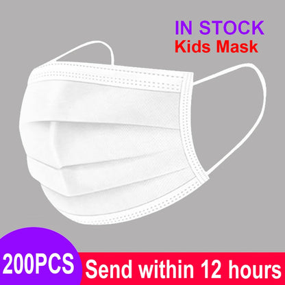 Einweg-Kindermasken 😷 – 3-lagige Vlies-Gesichtsmasken für Kinder, Staub- und Partikelschutz
