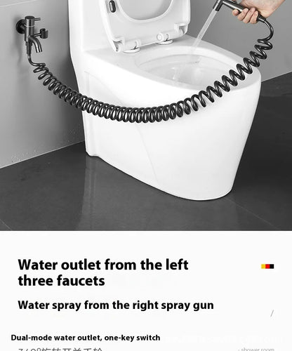 Balkon-Waschbeckenarmatur mit Bidetfunktion, wandmontiertes Badezimmer-WC mit Druckspülungg Water Gun for Hotels