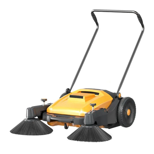 MaoQuan Hochwertige, leichte, handbetriebene, benzinbetriebene Scheuersaugmaschine mit 55 l Tankvolumen, 8 km/h Leistung, 480 mm/350 mm Nylonborsten
