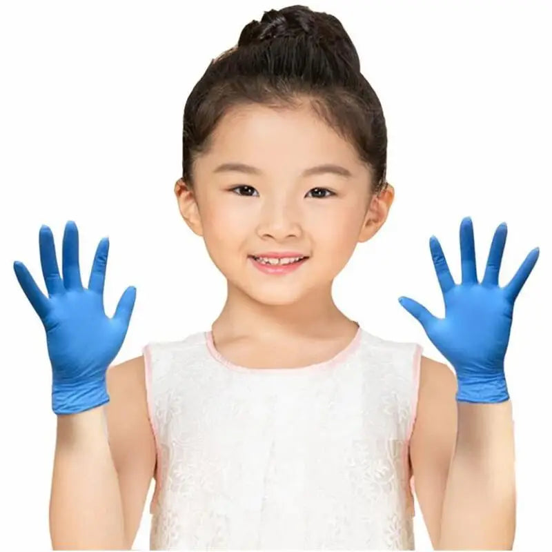 Einweg-Nitrilhandschuhe für Kinder, puderfrei, latexfrei, Haushaltsreinigungshandschuhe, Bastel-, Mal- und Gartenhandschuhe, Was Handschuhe
