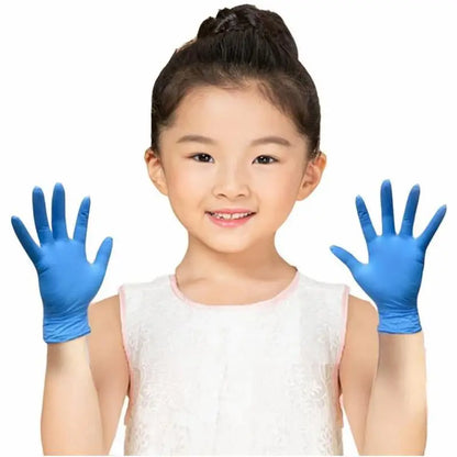 Einweg-Nitrilhandschuhe für Kinder, puderfrei, latexfrei, Haushaltsreinigungshandschuhe, Bastel-, Mal- und Gartenhandschuhe, Was Handschuhe