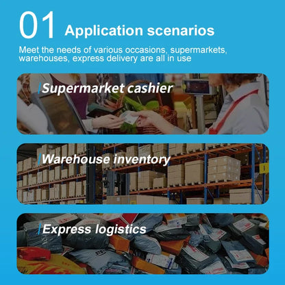Kabelloser 2D/1D Barcode-Scanner 📡 – Bluetooth & USB QR-Code Handscanner für POS, Lager & Handel