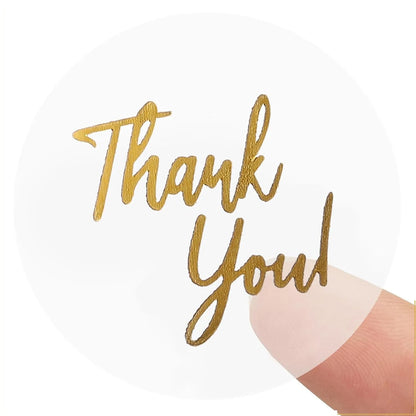 500 Stück „Danke“ Aufkleber Gold ✨ – Geschenk- & Verpackungssticker für Kleinunternehmen und Versandpakete