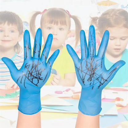 Einweg-Nitrilhandschuhe für Kinder, puderfrei, latexfrei, Haushaltsreinigungshandschuhe, Bastel-, Mal- und Gartenhandschuhe, Was Handschuhe