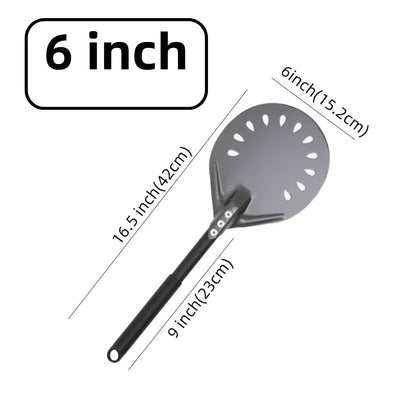 Aluminium Pizzaschieber 🍕 – 6”–14” Brotschieber & Pizzaofen-Wendeschaufel, Hart Eloxiertes Backwerkzeug für Küche & Pizzabackofen