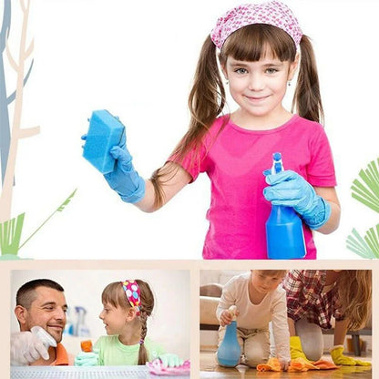 Einweg-Nitrilhandschuhe für Kinder, puderfrei, latexfrei, Haushaltsreinigungshandschuhe, Bastel-, Mal- und Gartenhandschuhe, Was Handschuhe