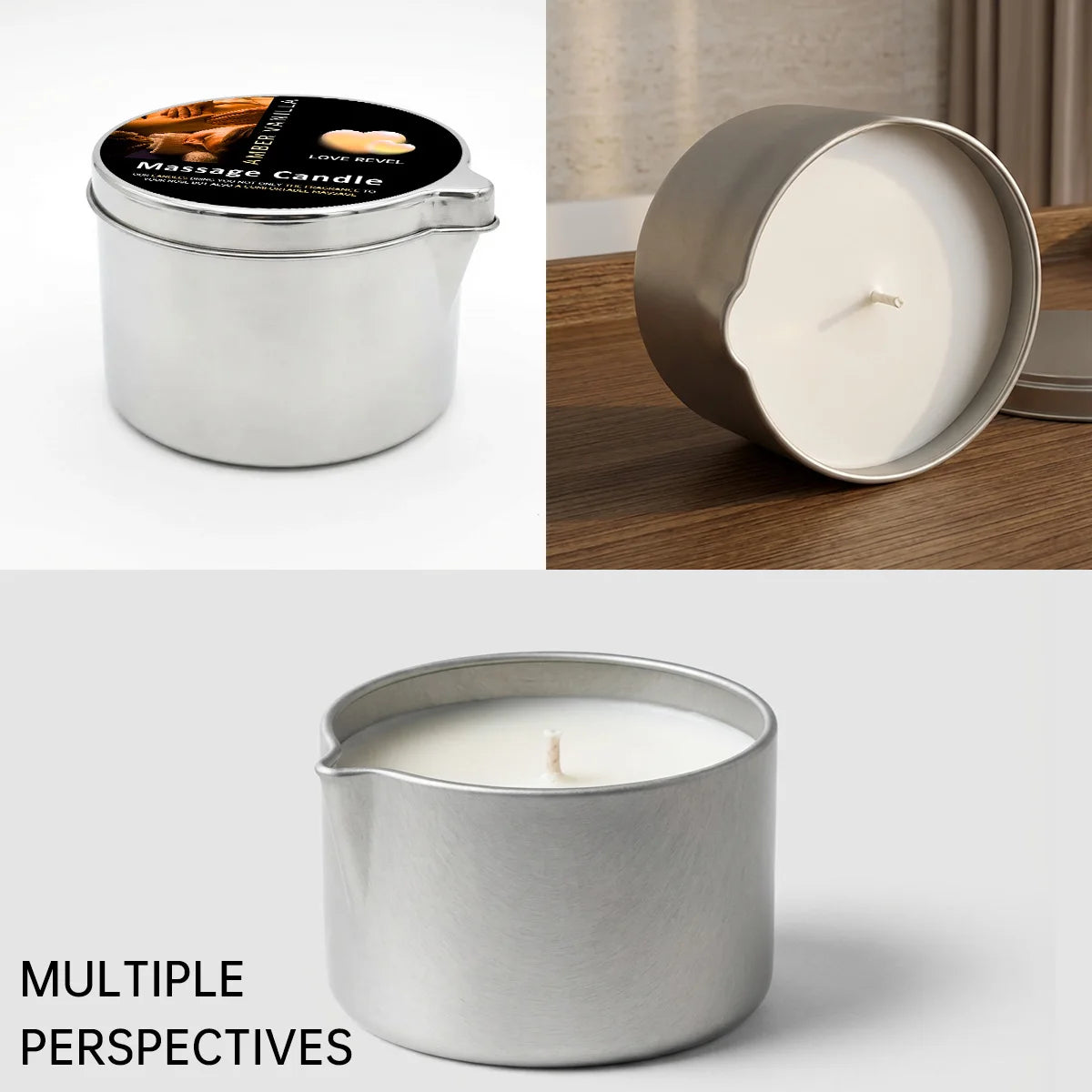 Massagekerze 57g 🕯️ – Aromatherapie Sojawachs Kerze, feuchtigkeitsspendend & perfektes Geschenk