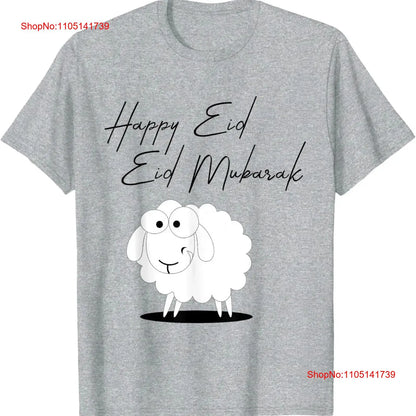 Happy Eid al-Adha T-Shirt, Vintage-Look, gewaschenes Top für den Alltag, Streetwear-Grafik, vielseitig, bequem und weich