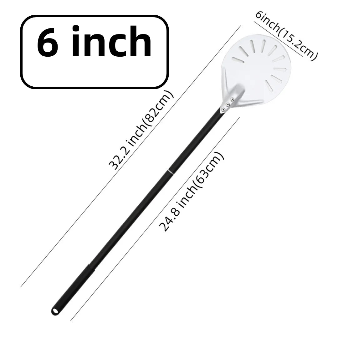 Aluminium Pizzaschieber 🍕 – 6”–14” Brotschieber & Pizzaofen-Wendeschaufel, Hart Eloxiertes Backwerkzeug für Küche & Pizzabackofen