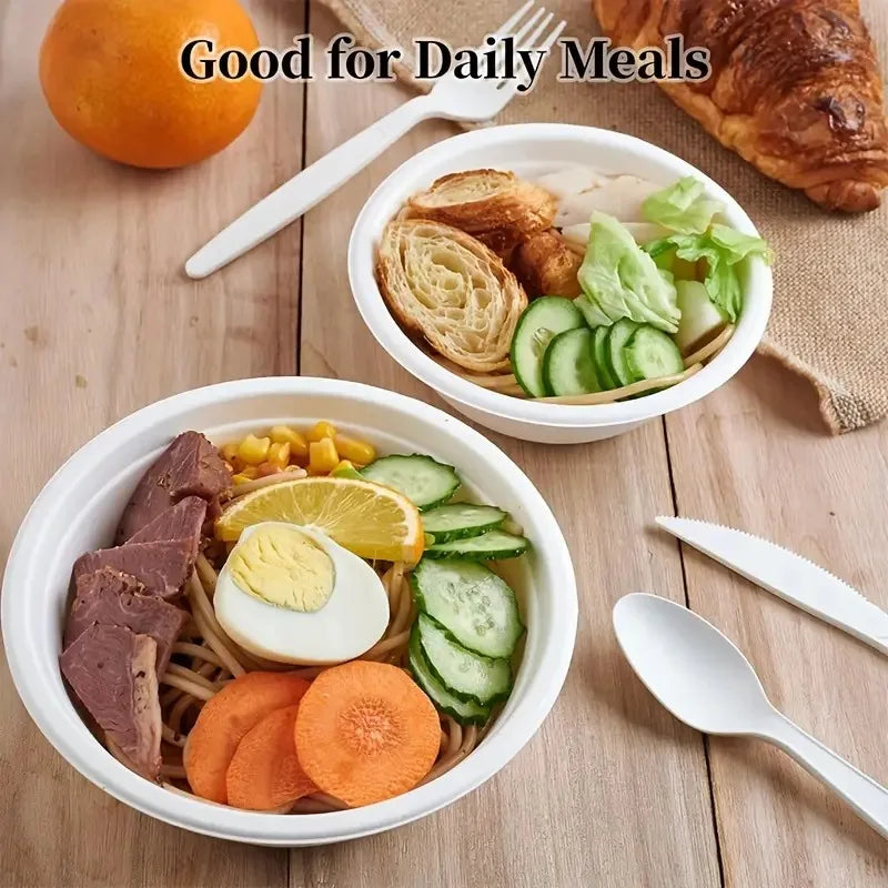 Einweg-Pappschalen, biologisch abbaubare Pappschalen, Familienfeier, Picknick, Suppe, Obst, Vorspeisen, Desserts, Lebensmittelbehälter für den Haushalt