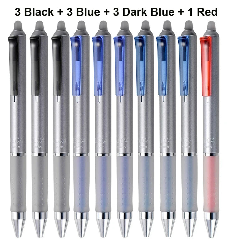 Kaco Einziehbarer, radierbarer Gelstift, 0,5 mm, sanftes Schreiben, 300 m Länge, robuste Duraball-Mine, ideal für Büro und Schule