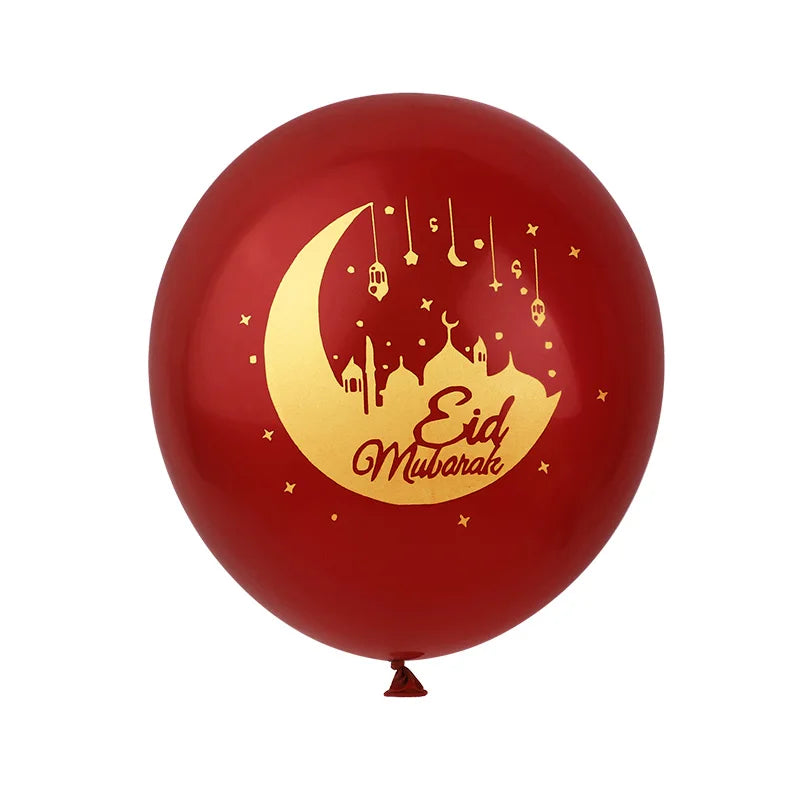 15–30 Stück Eid Mubarak Ballons 🌙⭐ – Mond- & Stern-Latexballons für Ramadan Kareem & Islamische Festtagsdekoration 2026