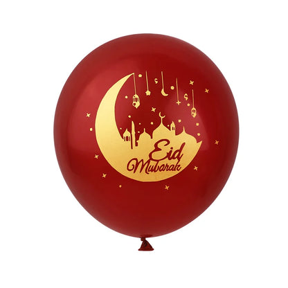 15–30 Stück Eid Mubarak Ballons 🌙⭐ – Mond- & Stern-Latexballons für Ramadan Kareem & Islamische Festtagsdekoration 2026