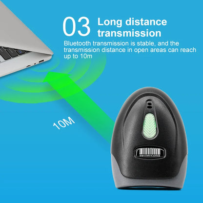 Kabelloser 2D/1D Barcode-Scanner 📡 – Bluetooth & USB QR-Code Handscanner für POS, Lager & Handel