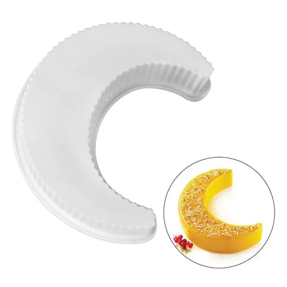 1/2 Stück Silikon-Kuchenform „Eid Mubarak“, mondförmig, Dessert-Mousse-Form, Ramadan-Dekoration für islamische muslimische Partys, DIY-Backwerkzeuge