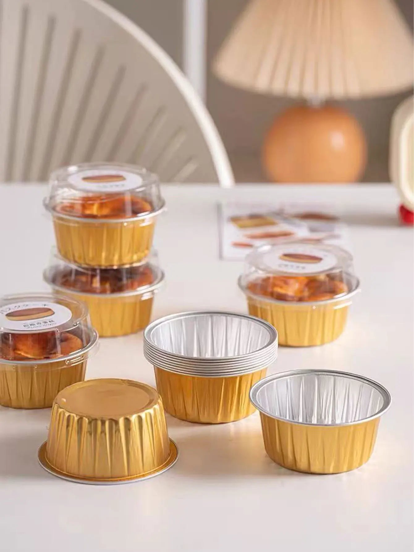 2"Zoll Mini Backform mit Deckel 🍮 – Aluminium Käsekuchen- & Puddingform, hitzebeständig & ideal für Dessert