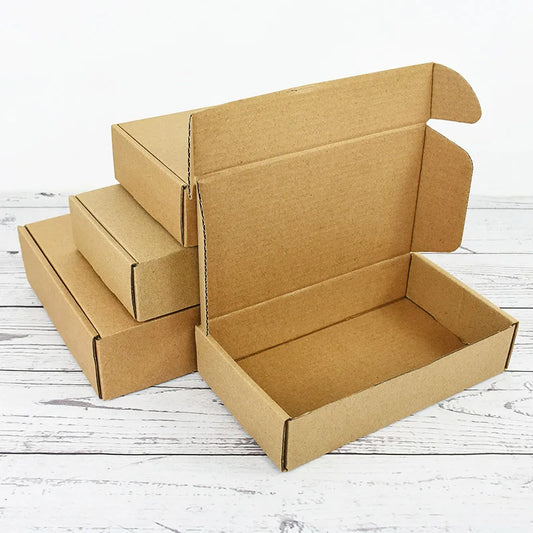 5 Stück Kraftpapier-Geschenkboxen, Verpackungsboxen in verschiedenen Größen, Hochzeitsfeier, kleine Geschenke, handgemachte Seife, Schokolade, Süßigkeiten, Kekse, Event-Geschenkbox