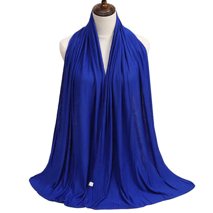 Damen Hijab Schal 🧕 – Weicher Modal Baumwolljersey Kopftuch, Einfarbig & Elegant