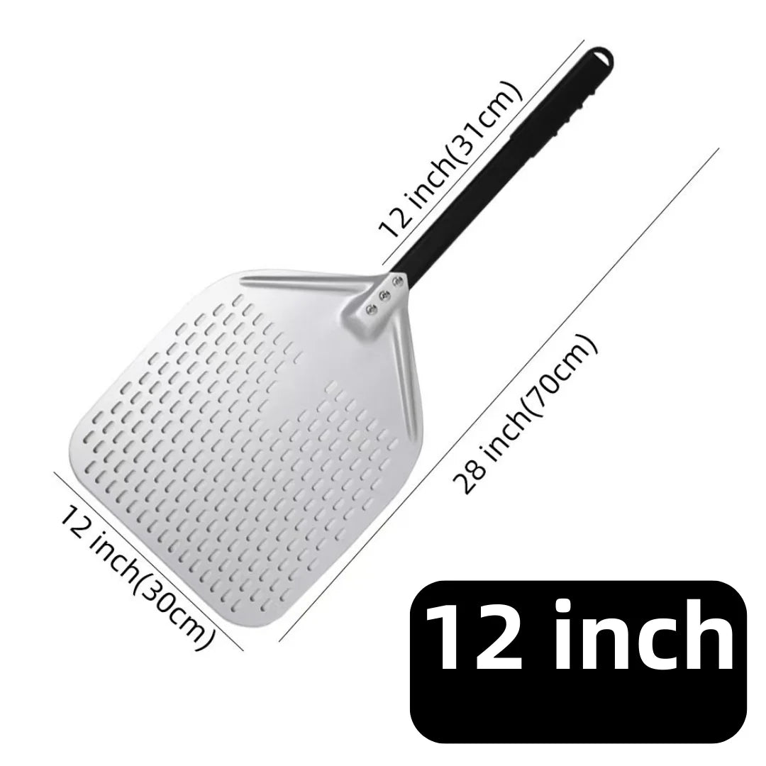 Aluminium Pizzaschieber 🍕 – 6”–14” Brotschieber & Pizzaofen-Wendeschaufel, Hart Eloxiertes Backwerkzeug für Küche & Pizzabackofen