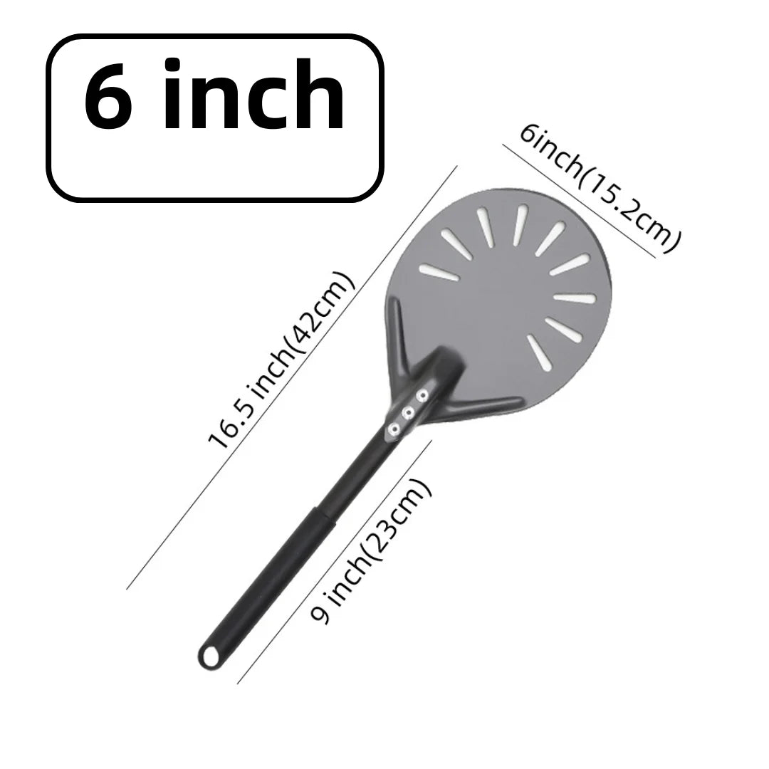 Aluminium Pizzaschieber 🍕 – 6”–14” Brotschieber & Pizzaofen-Wendeschaufel, Hart Eloxiertes Backwerkzeug für Küche & Pizzabackofen