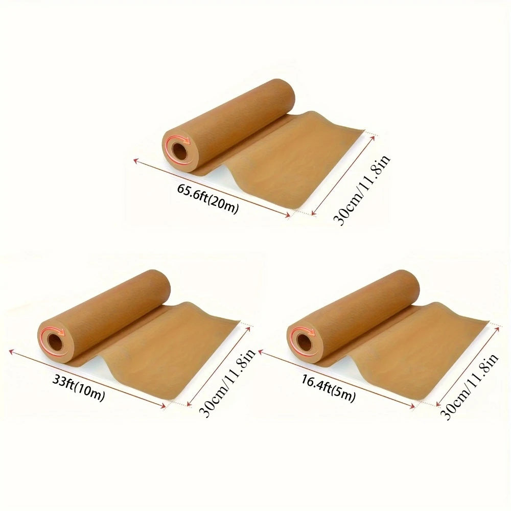5–20 m Backpapier Rolle 🍪 – Antihaftbeschichtet & vorgeschnitten für Backofen, Airfryer & Grill