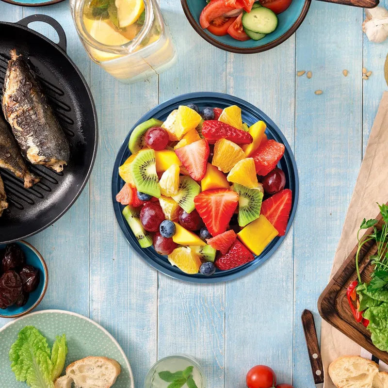 10er-Pack 24 OZ Mahlzeiten-Vorbereitungsbehälter rund Einwegbehälter mit Deckeln Bento-Box Erwachsenen-Lunchbox mikrowellen- und gefriersicher