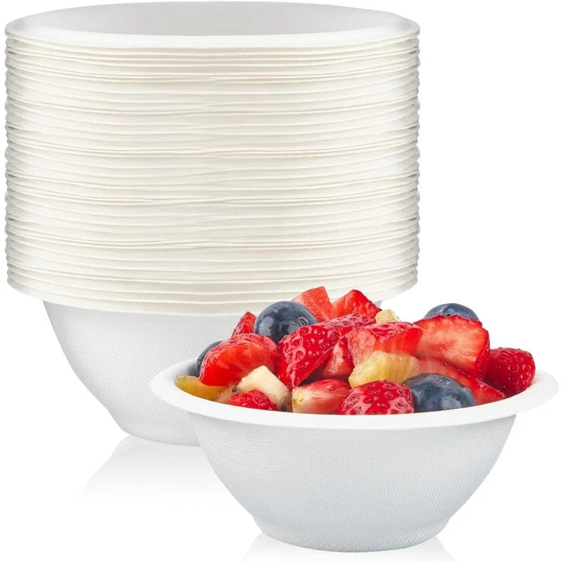 Einweg-Pappschalen, biologisch abbaubare Pappschalen, Familienfeier, Picknick, Suppe, Obst, Vorspeisen, Desserts, Lebensmittelbehälter für den Haushalt