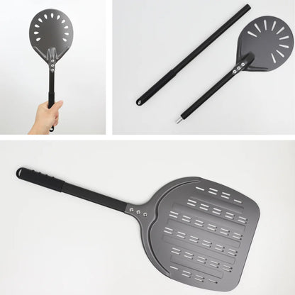 Aluminium Pizzaschieber 🍕 – 6”–14” Brotschieber & Pizzaofen-Wendeschaufel, Hart Eloxiertes Backwerkzeug für Küche & Pizzabackofen