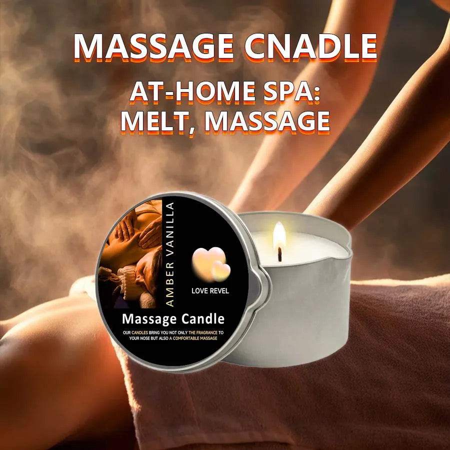 Massagekerze 57g 🕯️ – Aromatherapie Sojawachs Kerze, feuchtigkeitsspendend & perfektes Geschenk