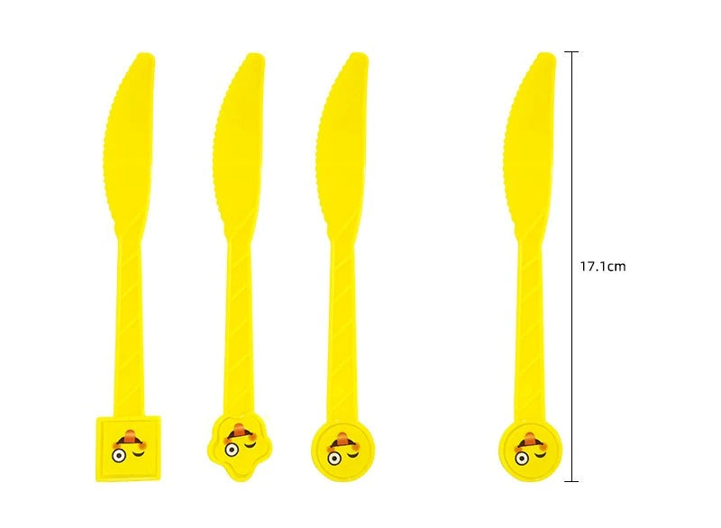 136-teiliges Emoji-Partygeschirr-Set mit lächelnden Gesichtern, Pappbecher und -teller, Einweggeschirr für Geburtstage, Feste und Feiern, Partydekoration