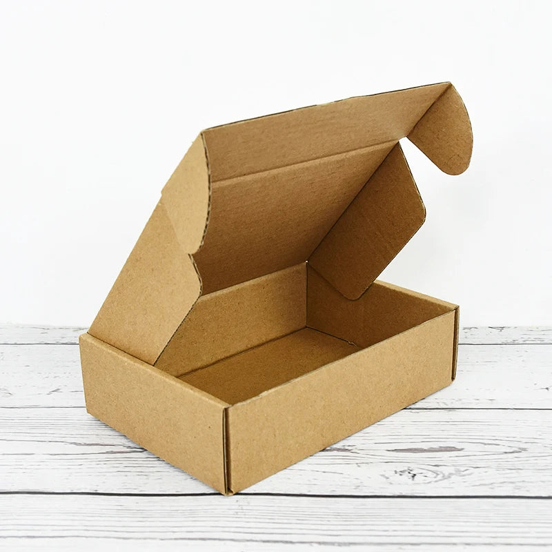 5 Stück Kraftpapier-Geschenkboxen, Verpackungsboxen in verschiedenen Größen, Hochzeitsfeier, kleine Geschenke, handgemachte Seife, Schokolade, Süßigkeiten, Kekse, Event-Geschenkbox