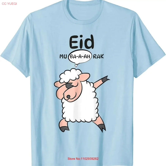 Eid Mubarak T-Shirt 🐑 – Dabbendes Schaf im Vintage-Look, lässige Unisex Streetwear