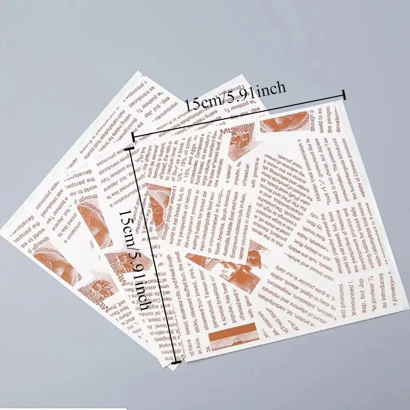 100er Pack Kraftpapiertüten 🥪 – 15x15 cm, offen, ideal für Donuts, Sandwiches, Brot & Bäckerei