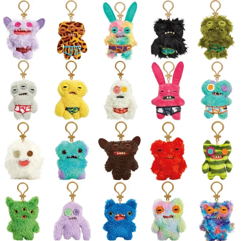Fuggler lustige hässliche monster Plüschspielzeug Schlüsselanhänger Monsterhasen süße gefüllte fugg kawaii plüschpuppen anhänger geschenke für Kinder 12CM