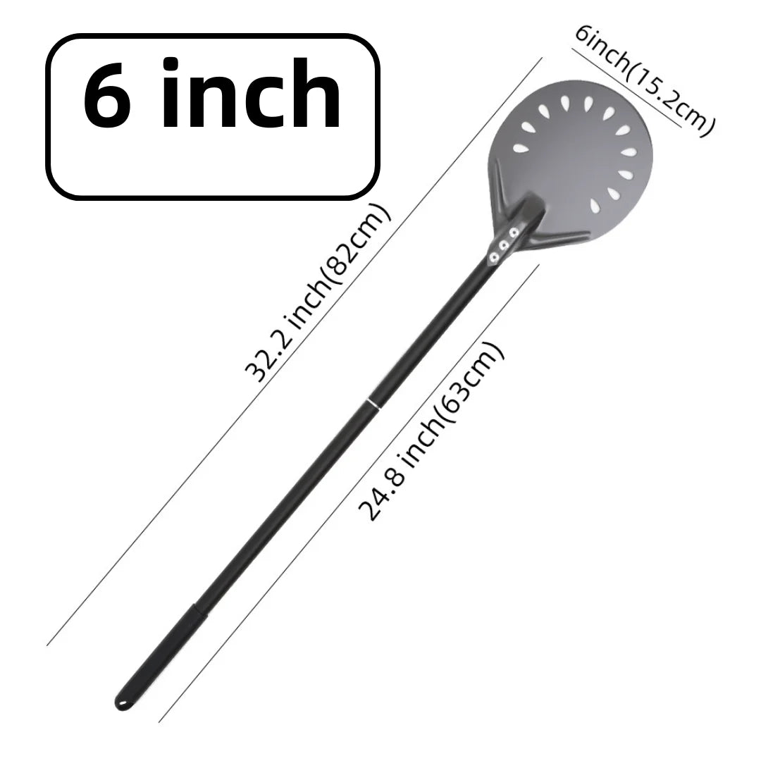 Aluminium Pizzaschieber 🍕 – 6”–14” Brotschieber & Pizzaofen-Wendeschaufel, Hart Eloxiertes Backwerkzeug für Küche & Pizzabackofen