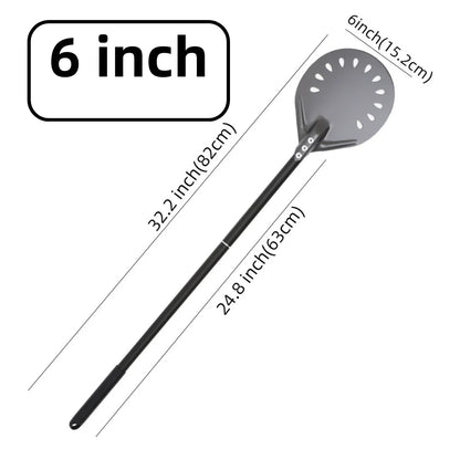 Aluminium Pizzaschieber 🍕 – 6”–14” Brotschieber & Pizzaofen-Wendeschaufel, Hart Eloxiertes Backwerkzeug für Küche & Pizzabackofen
