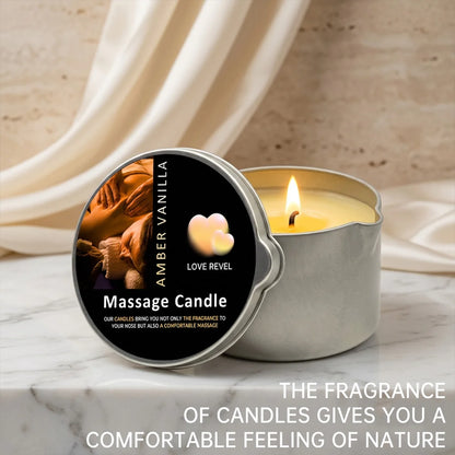Massagekerze 57g 🕯️ – Aromatherapie Sojawachs Kerze, feuchtigkeitsspendend & perfektes Geschenk