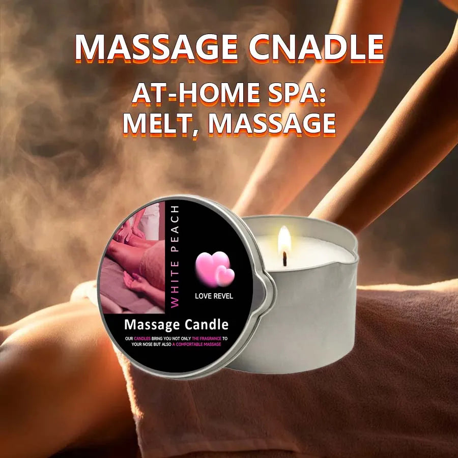 Massagekerze 57g 🕯️ – Aromatherapie Sojawachs Kerze, feuchtigkeitsspendend & perfektes Geschenk