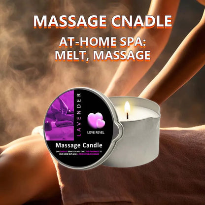 Massagekerze 57g 🕯️ – Aromatherapie Sojawachs Kerze, feuchtigkeitsspendend & perfektes Geschenk