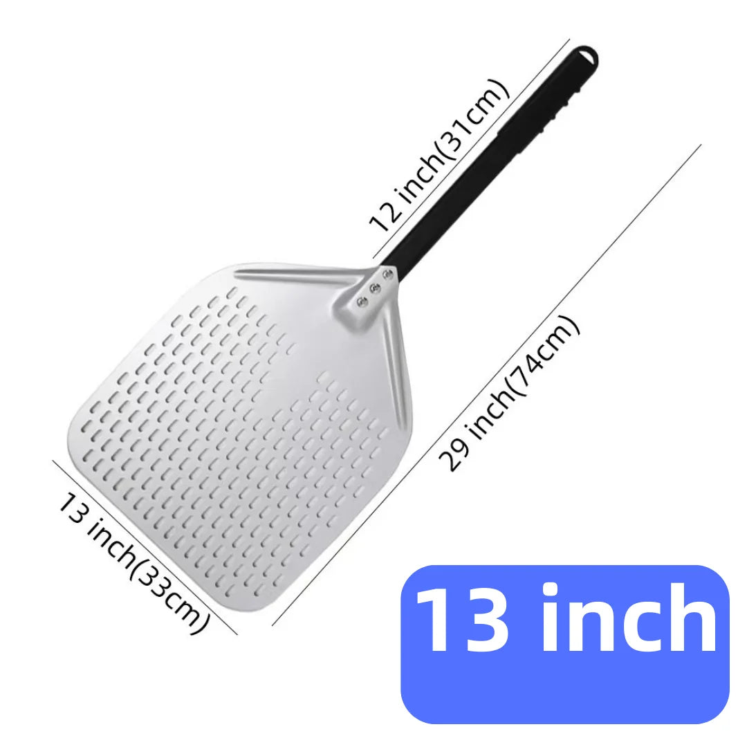 Aluminium Pizzaschieber 🍕 – 6”–14” Brotschieber & Pizzaofen-Wendeschaufel, Hart Eloxiertes Backwerkzeug für Küche & Pizzabackofen