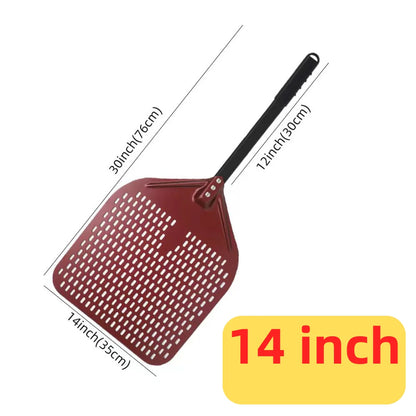 Aluminium Pizzaschieber 🍕 – 6”–14” Brotschieber & Pizzaofen-Wendeschaufel, Hart Eloxiertes Backwerkzeug für Küche & Pizzabackofen