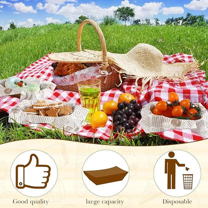 Einweg-Papier-Lebensmittelbehälter 🍟 – Stabile, langlebige Papierschalen für Pommes, Burger, Partys & Picknick