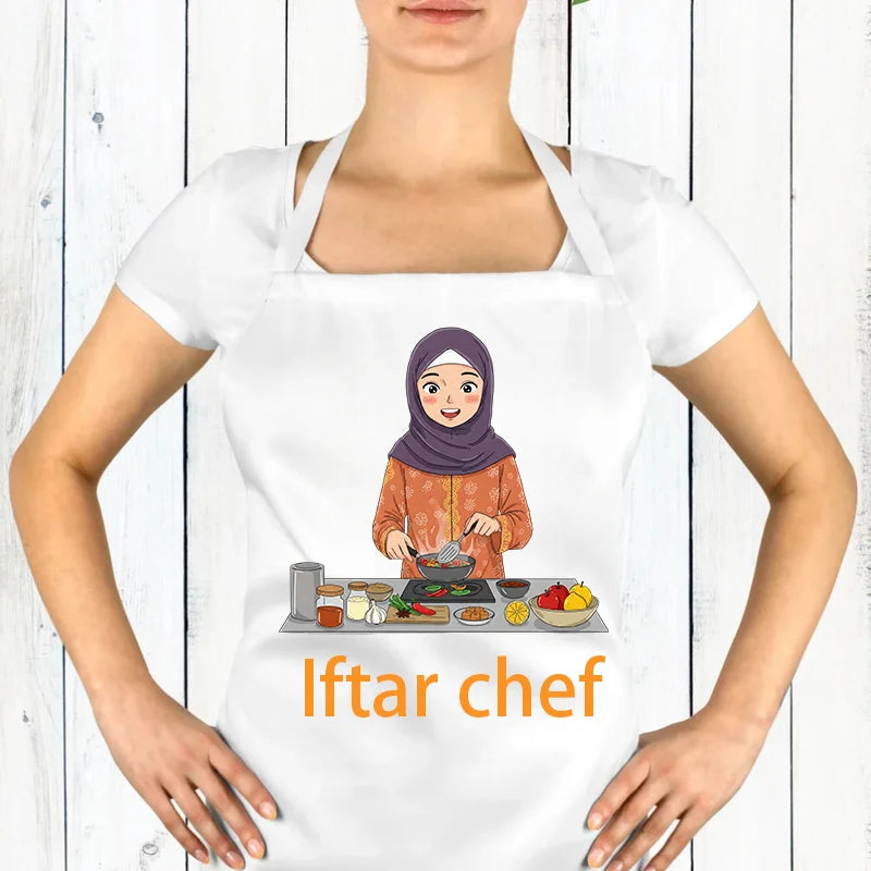2026 Iftar Kochschürze Küchenzubehör Ramadan Schürze Geschenk für Köchin Mama Backen Eid Al-Adha Hajj Ramadan Kareem Iftar Artikel