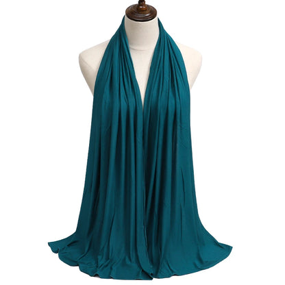 Damen Hijab Schal 🧕 – Weicher Modal Baumwolljersey Kopftuch, Einfarbig & Elegant