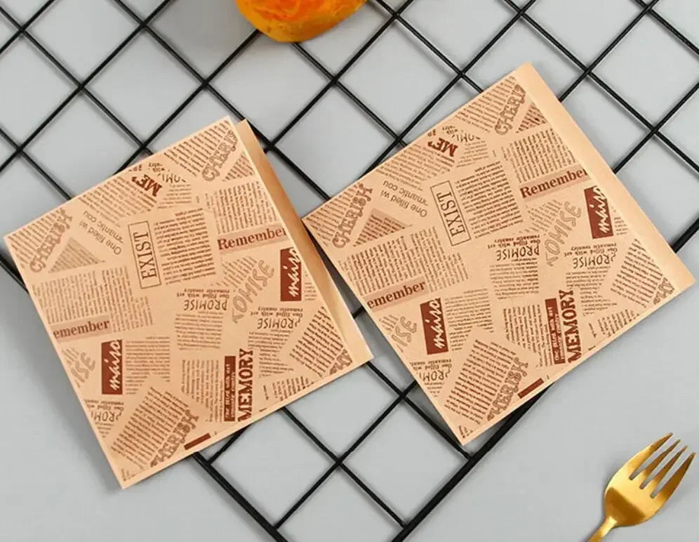 100er Pack Kraftpapiertüten 🥪 – 15x15 cm, offen, ideal für Donuts, Sandwiches, Brot & Bäckerei