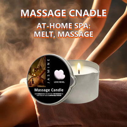 Massagekerze 57g 🕯️ – Aromatherapie Sojawachs Kerze, feuchtigkeitsspendend & perfektes Geschenk