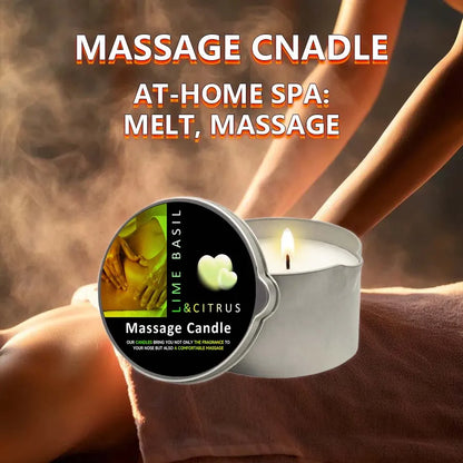 Massagekerze 57g 🕯️ – Aromatherapie Sojawachs Kerze, feuchtigkeitsspendend & perfektes Geschenk